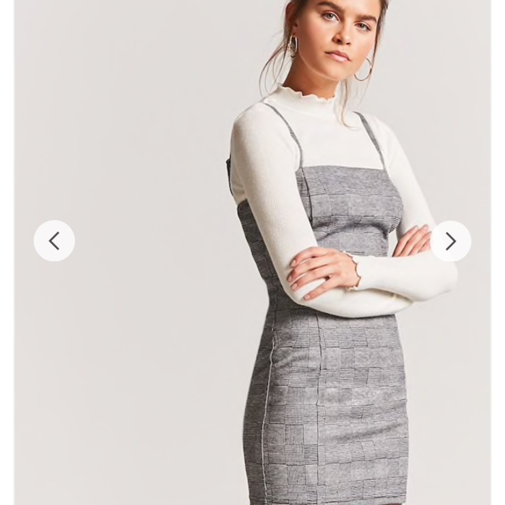 Plaid bodycon dress